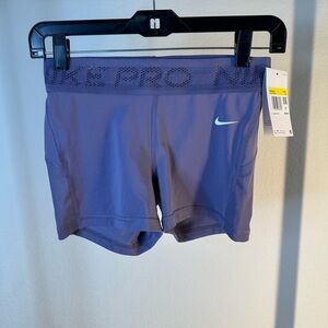 Nike Pro Purple Athletic Shorts